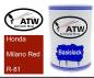 Preview: Honda, Milano Red, R-81: 500ml Lackdose, von ATW Autoteile West.